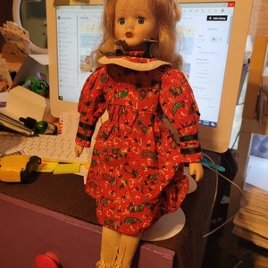 1990,s Christmas porcelain doll#145
