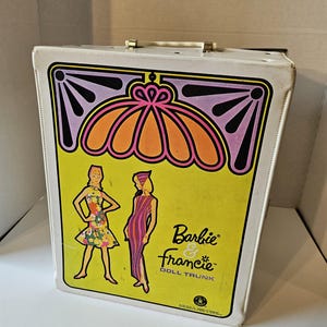 antique 1965 barbie and francie case #2806