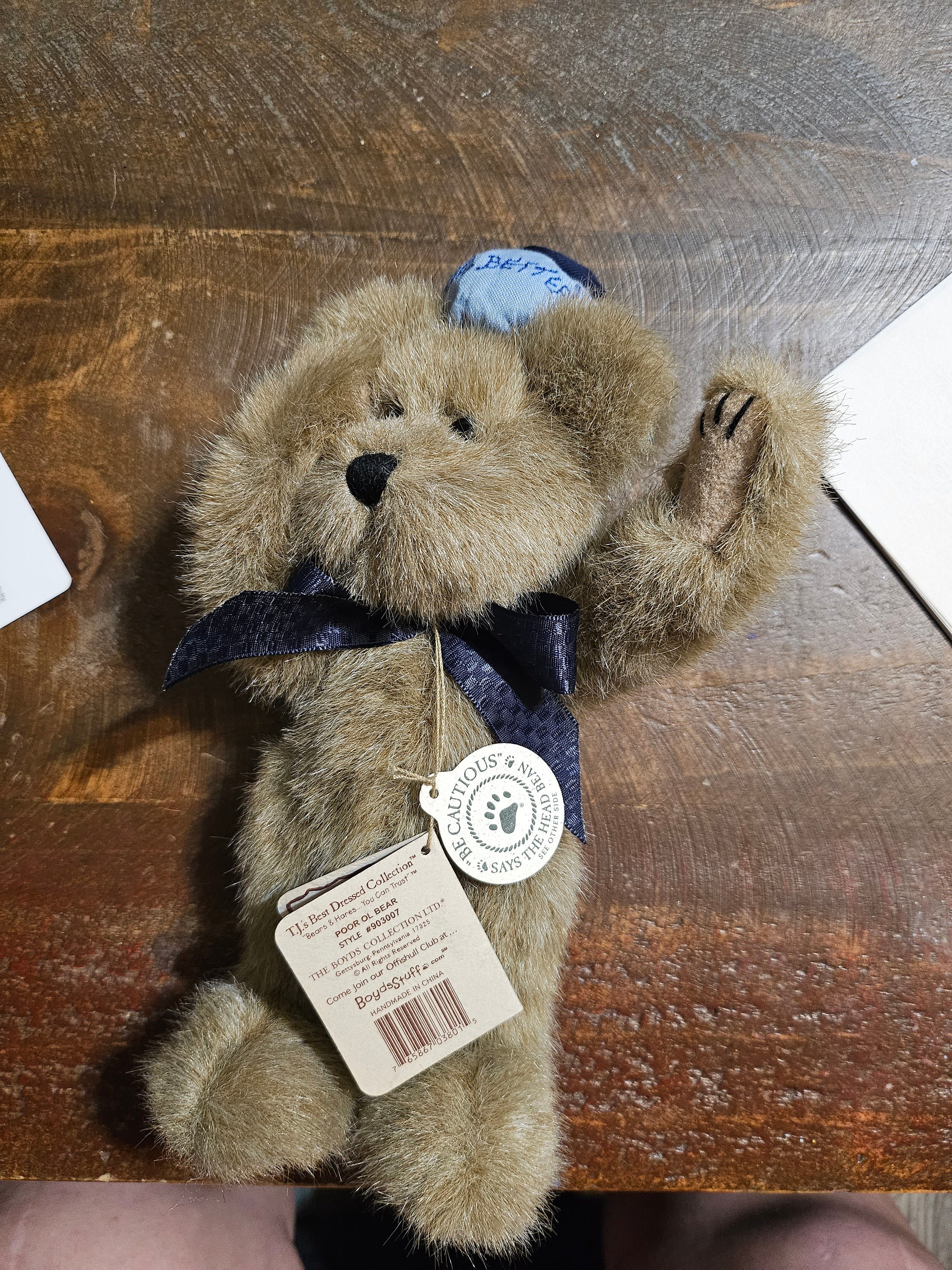 THE BOYDS BEAR テディベア　ぬいぐるみ　中古品 Boyd's Bears Poor Old Boy 8 