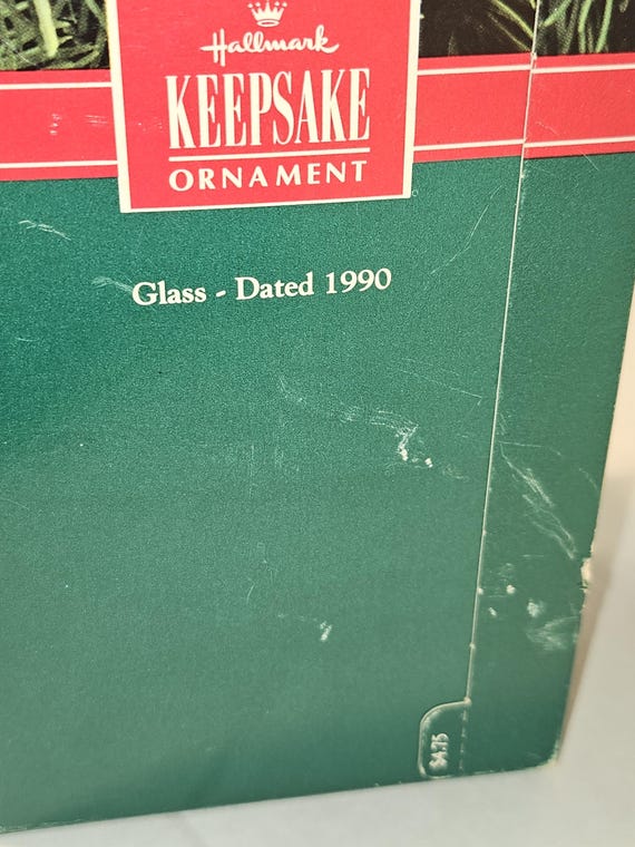 ヴィンテージ 1990年 ホールマーク 記念品 祖父母とクリスマス ガラス