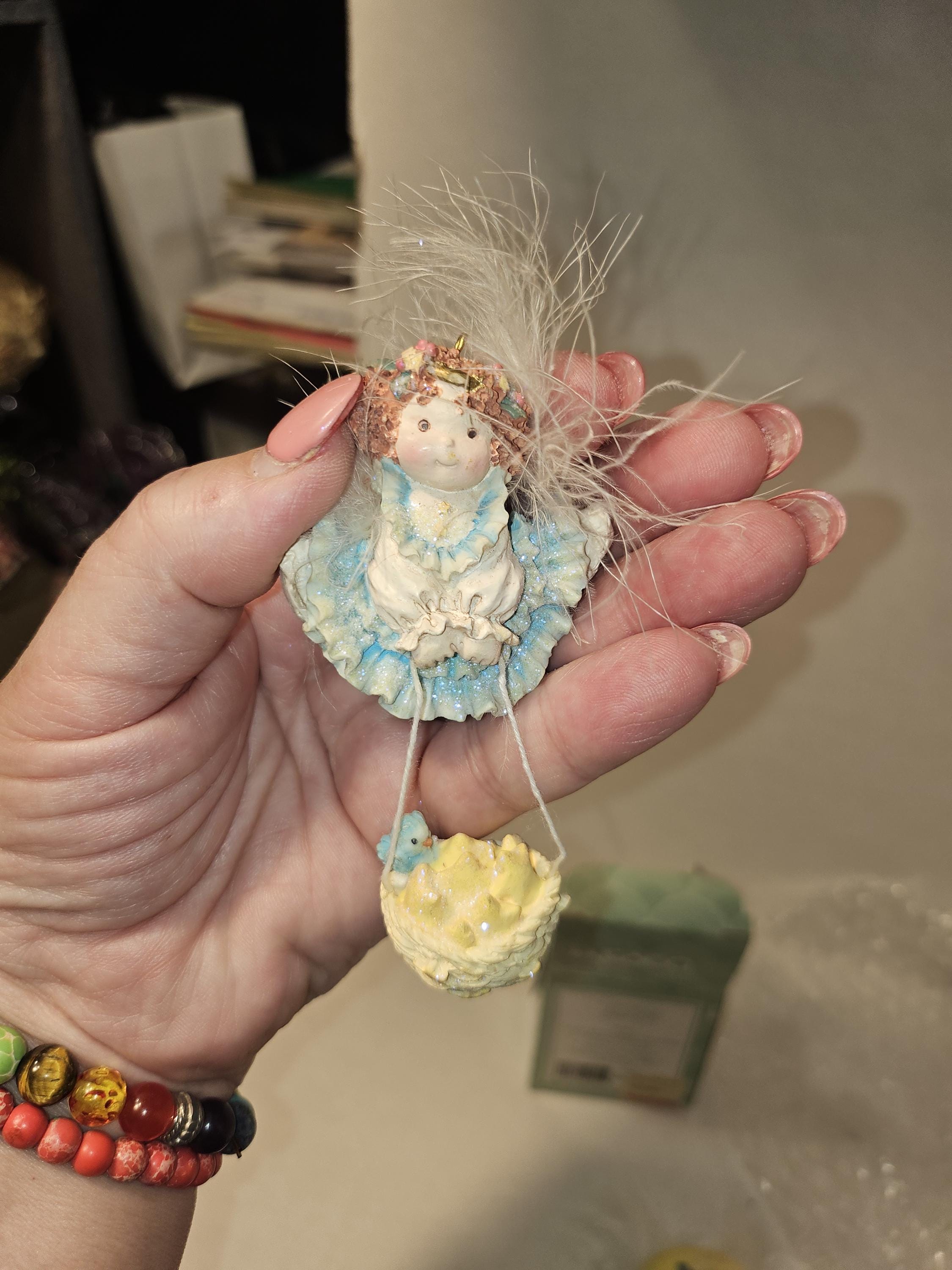 オブジェ　置物　　エンジェルスターキャッチ・ア・フォーリング・スター Vintage 1995 Set of Two Catching a Wishing Star #1376 - Etsy