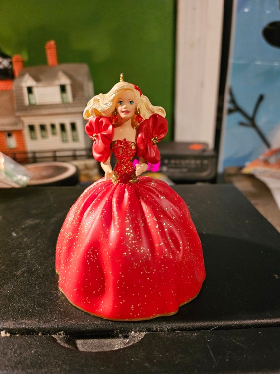 1993 Hallmark Keepsake Ornament Holiday Barbie Red Dress#454 - Etsy 1993 Hallmark Keepsake Ornament Holiday Barbie Red Dress#454 - Etsy