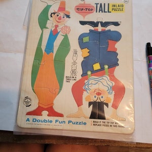 1960 s puzzle tip top tall #1211 bookshelf