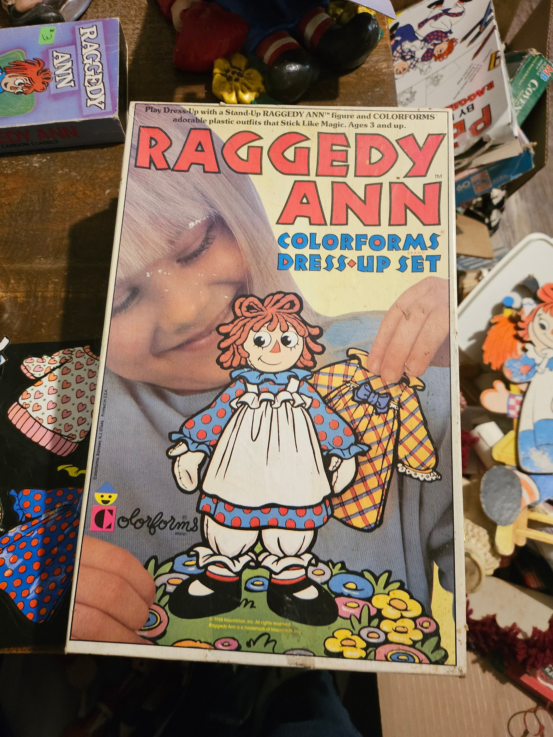 Antique 1988 Raggedy Ann Colorforms Dress up Kit #1530 - Etsy