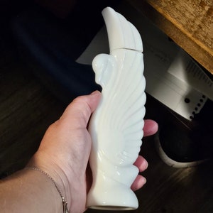 Antigo 1974 avon cisne lago pássaro od paraíso decantador #658