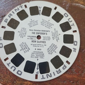 Antique  1958 veiw-master reels Hans Christian Andersons THE EMPERORS New clothes #950 box 6