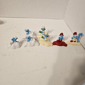 smurf figures 7 peices toys #27