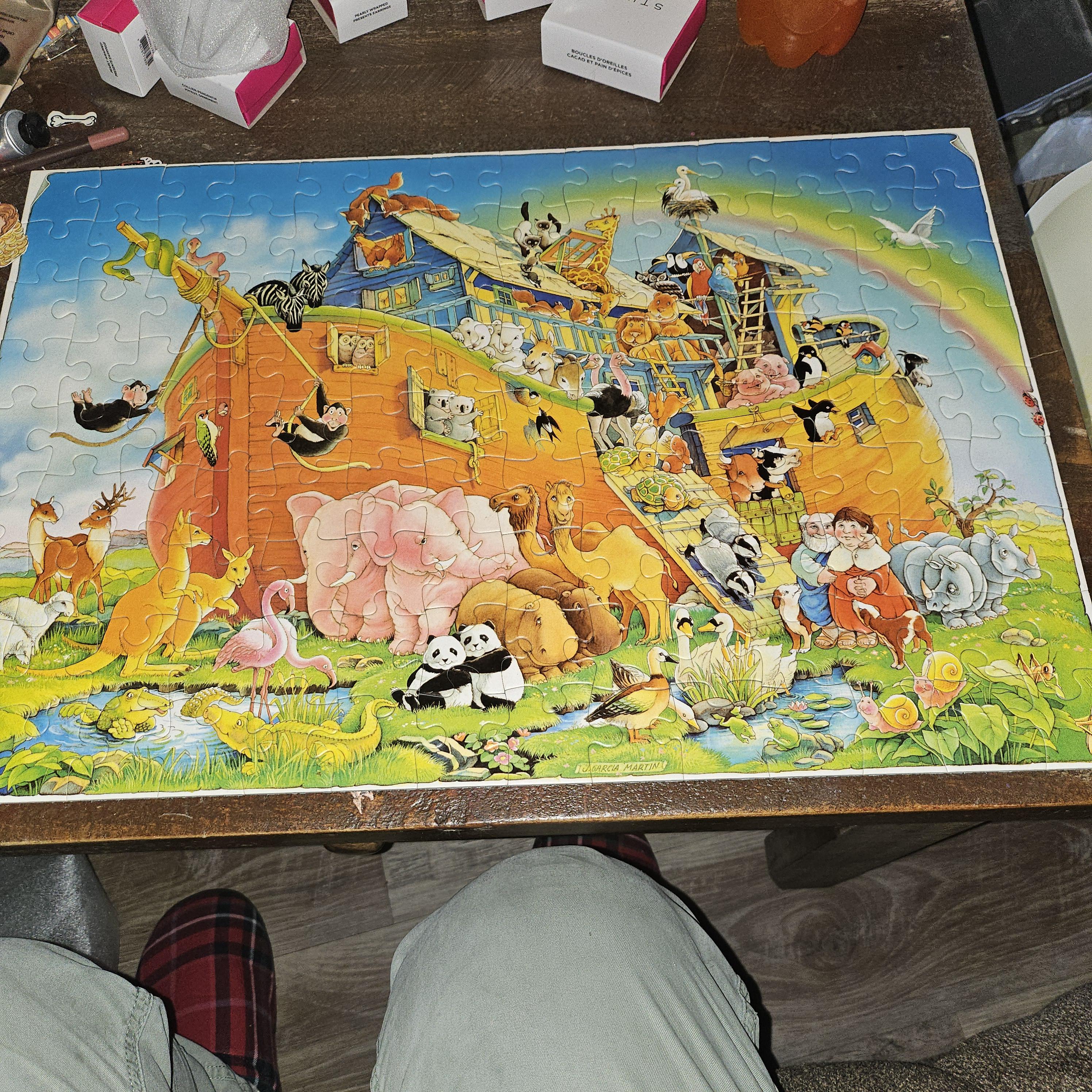 Antique 1980s Noah's Arc Puzzle #2677 - Etsy