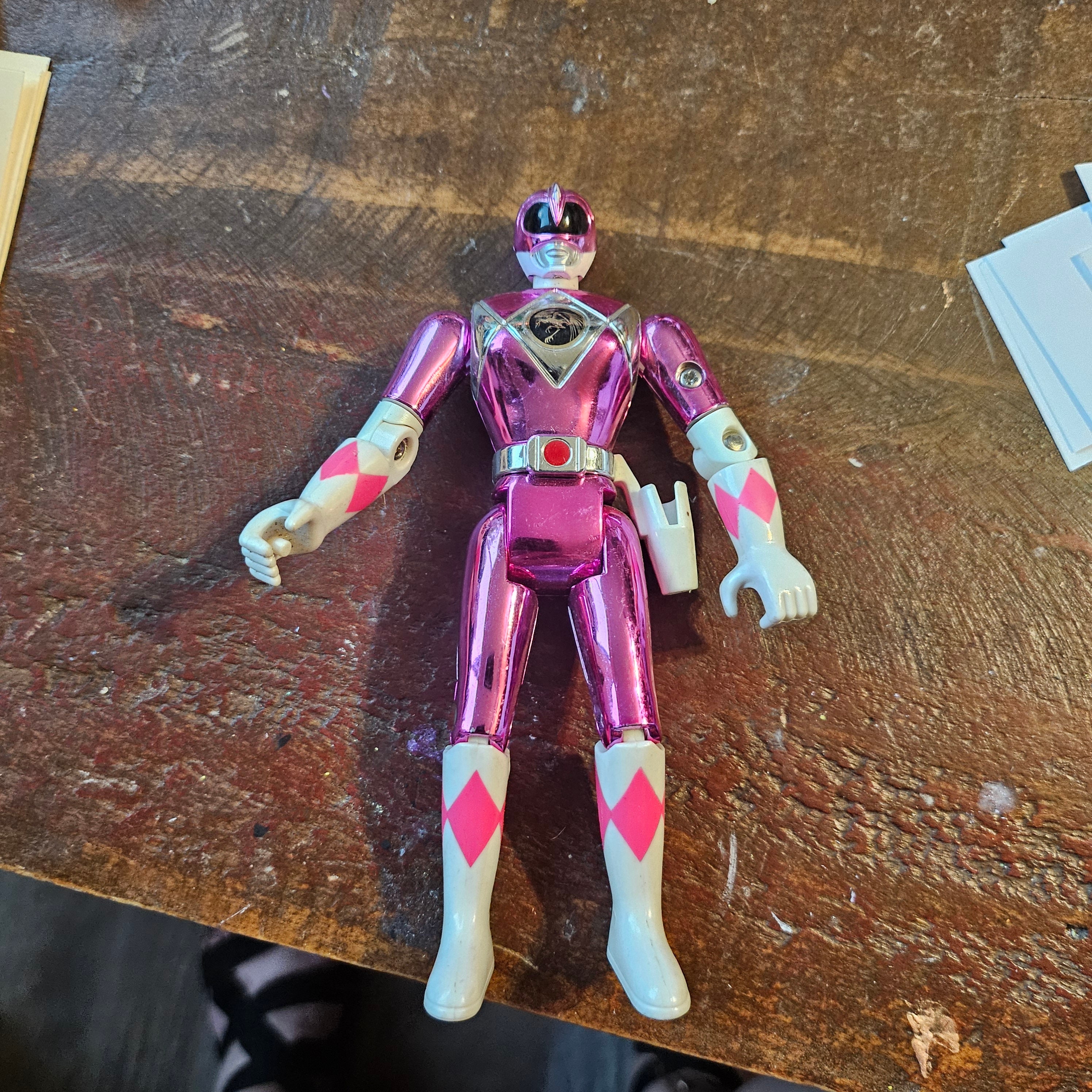1995 Mighty Morphin Power Rangers Movie Edition Metallic Pink