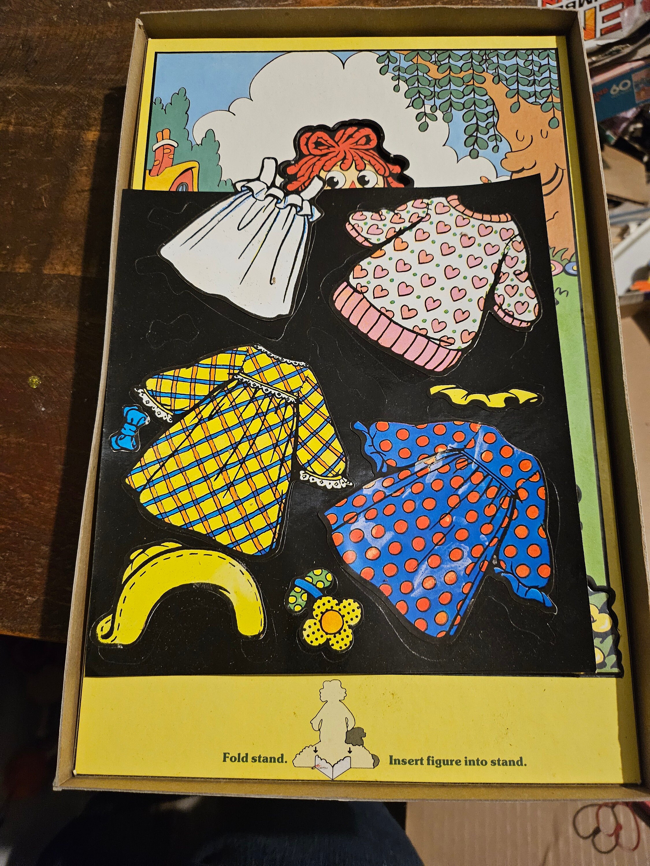 Antique 1988 Raggedy Ann Colorforms Dress up Kit #1530 - Etsy