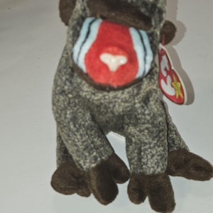 ty beanie babies 1999 cheeks baboon monkey #9