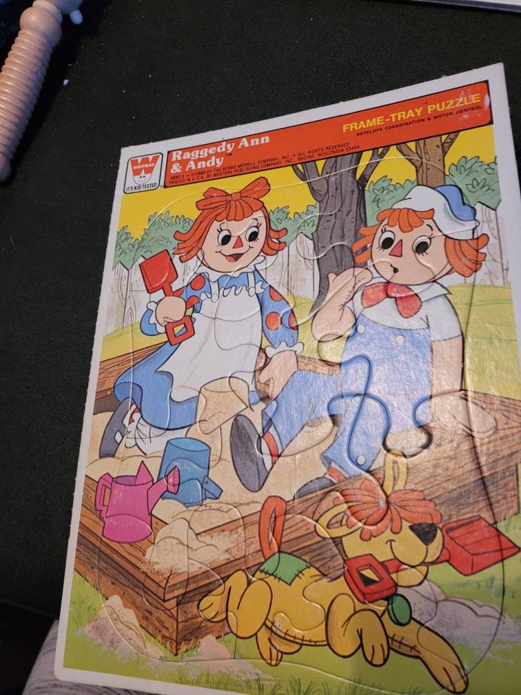 1980 Raggedy Ann and Andy Playing in Sandbox 1 #1123 Bookshelf - Etsy 1980 Raggedy Ann and Andy Playing in Sandbox 1 #1123 Bookshelf - Etsy