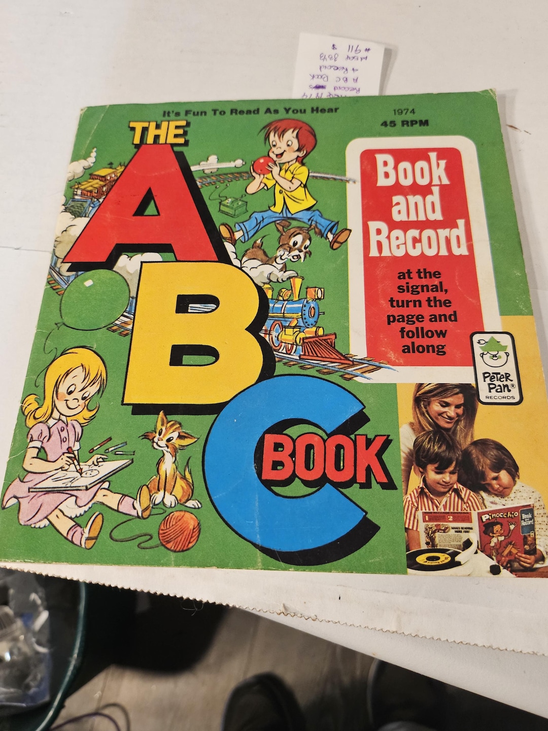 Antique 1974 ABC Red Along Book and Record #911 Box 6 - Etsy
