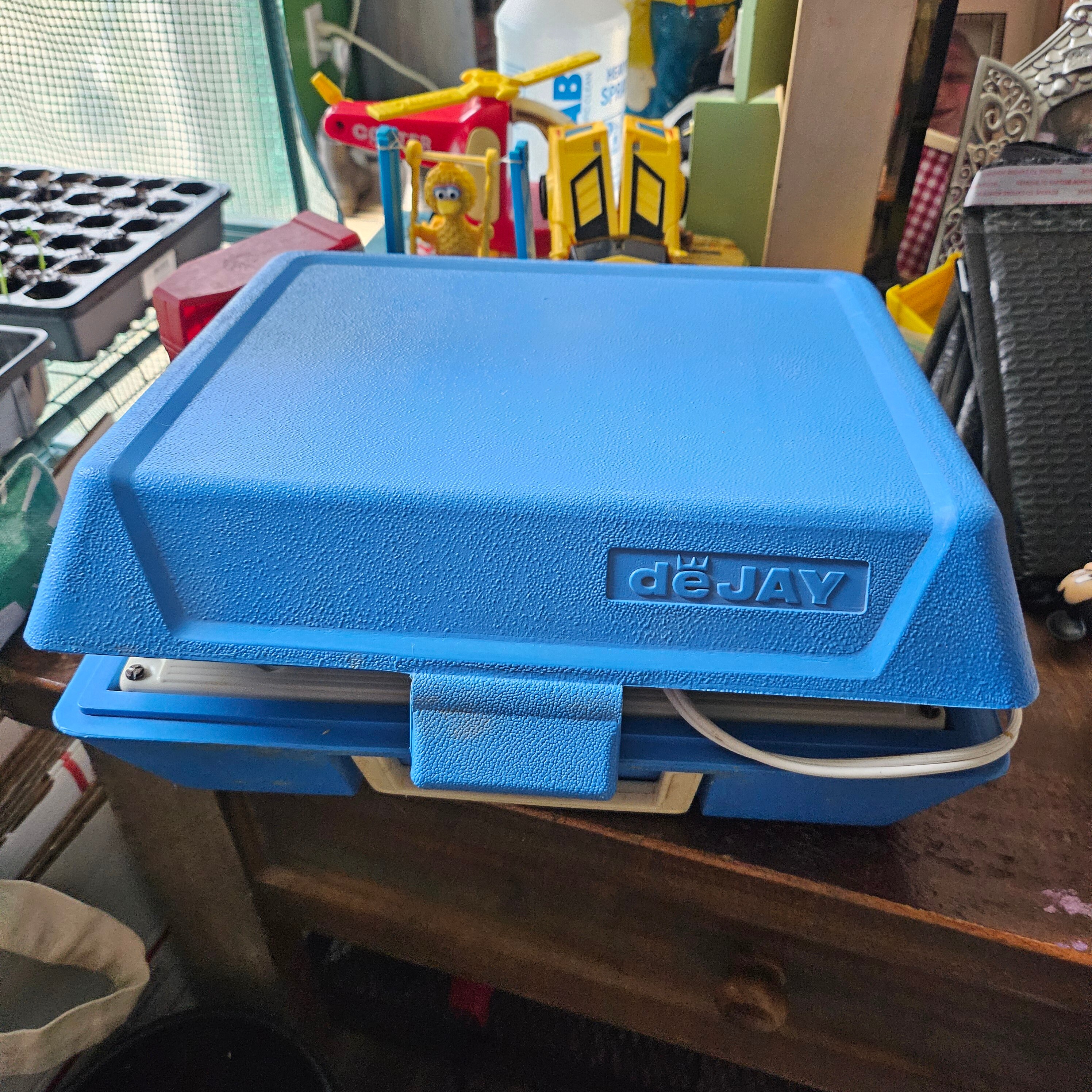 Antique Dejay Record Player Blue #1668 - Etsy