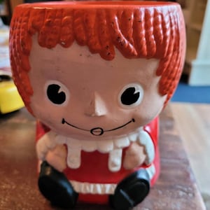 Vintage raggedy ann cookie jar no top#288