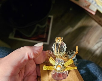1995 discontinued avon glass angel ornament