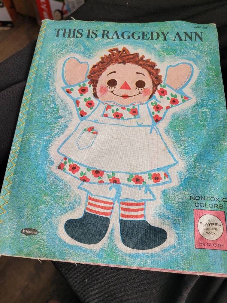 Vintage Raggedy Ann Vitaly Washable Book - Etsy