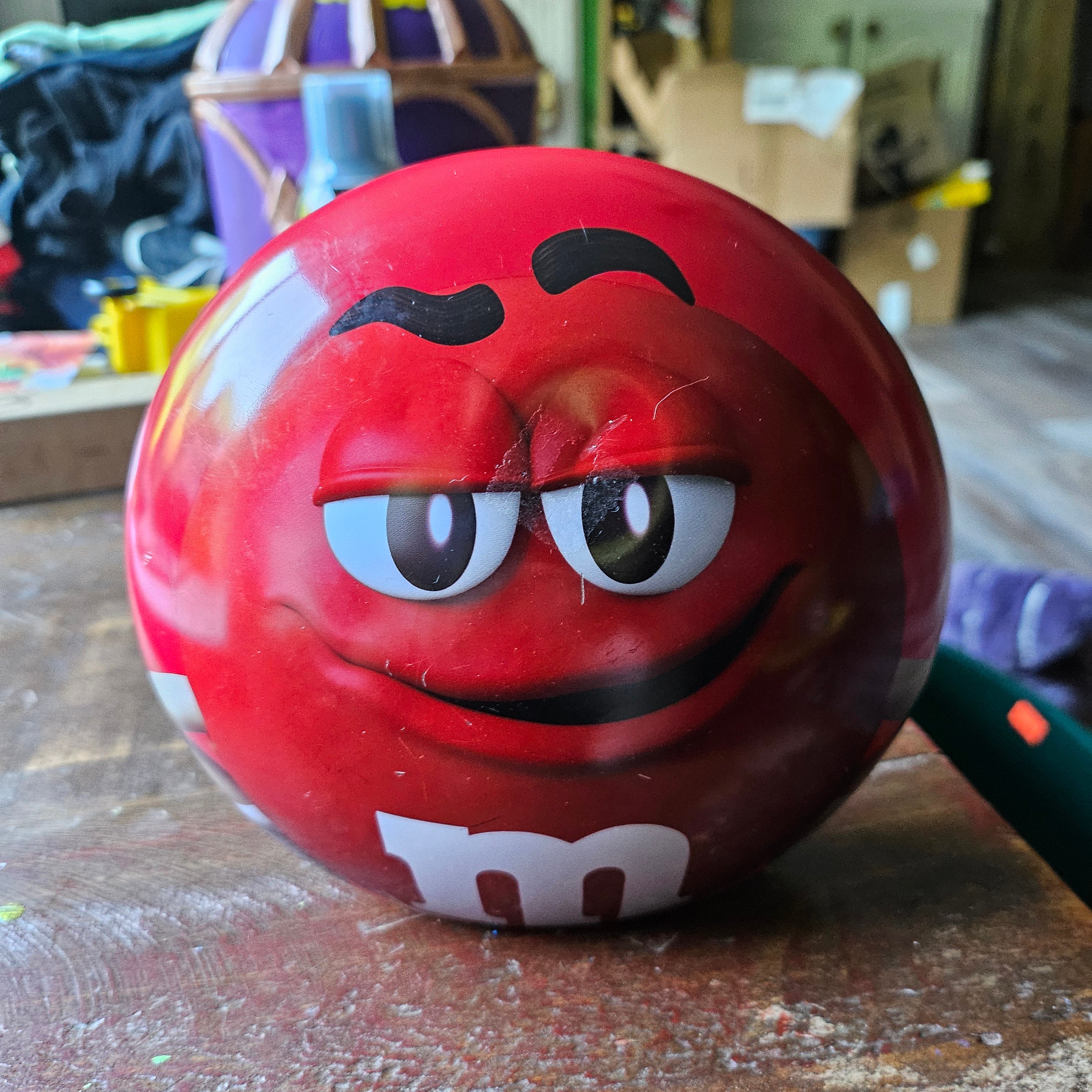 M & M Red Round Tin #1988 - Etsy