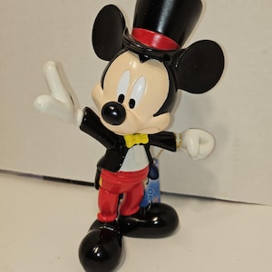 mickey mouse dressed in a tuxedo and top hat doll #2229