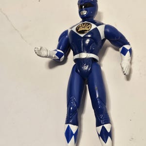 vintage 1995  mighty Morphin blue power ranger figure #2836