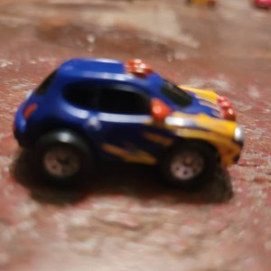 2002 Hasboro mini hot rod blue with flames #1015 box 8