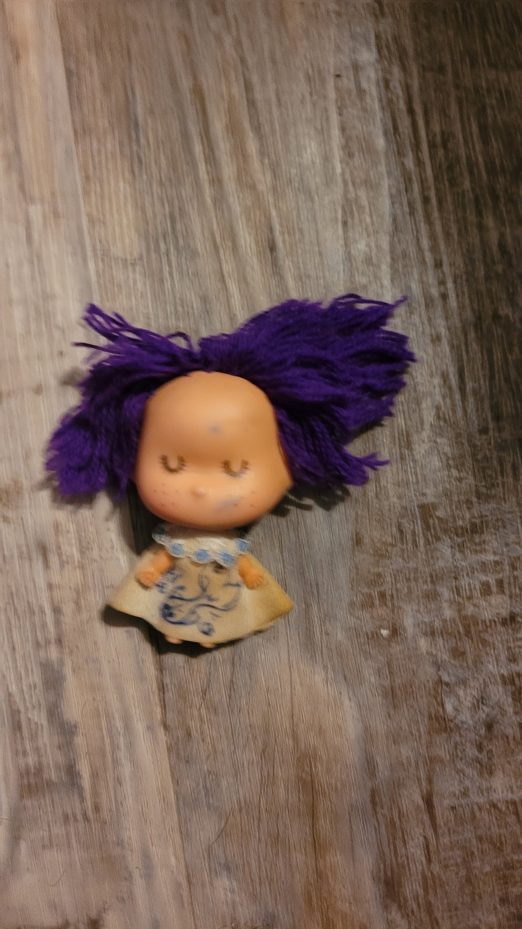 Vintage Doll Purple Hair #882 Box5 - Etsy