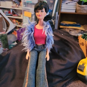 Vintage barbie furry vest #842 box 4