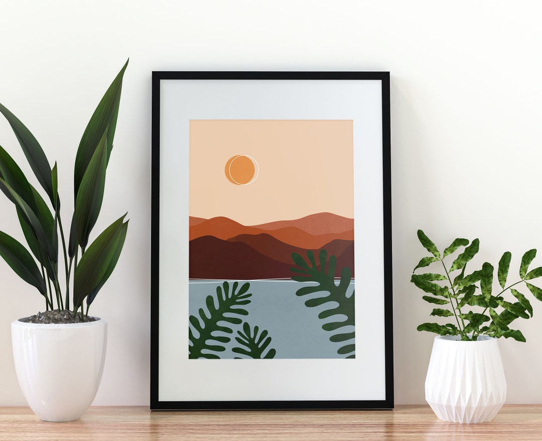 Landscape Printable, Beach Tropical Printable, Coastal Wall Art Bedroom ...