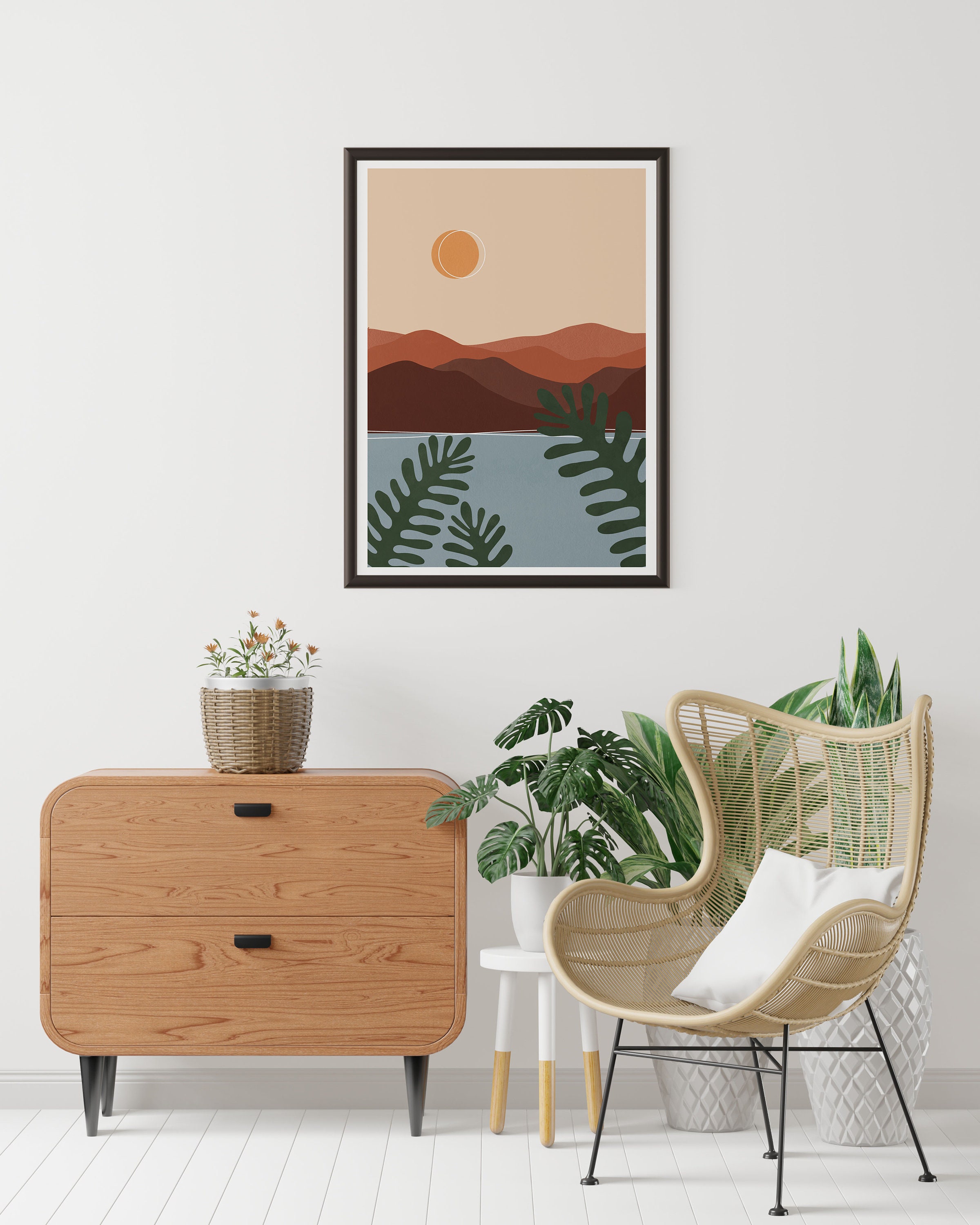 Landscape Printable, Beach Tropical Printable, Coastal Wall Art Bedroom ...