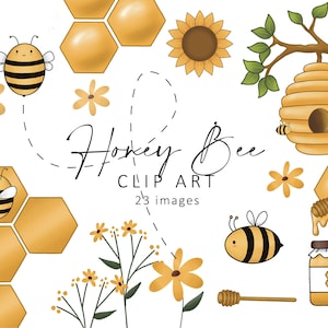 Honingbij clipart, Honingbij SVG, Bee clipart, Bee hive svg, Honingraat svg