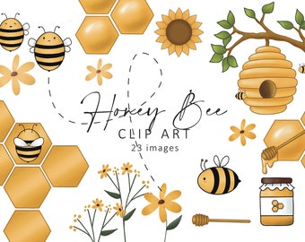 Honingbij clipart, Honingbij SVG, Bee clipart, Bee hive svg, Honingraat svg