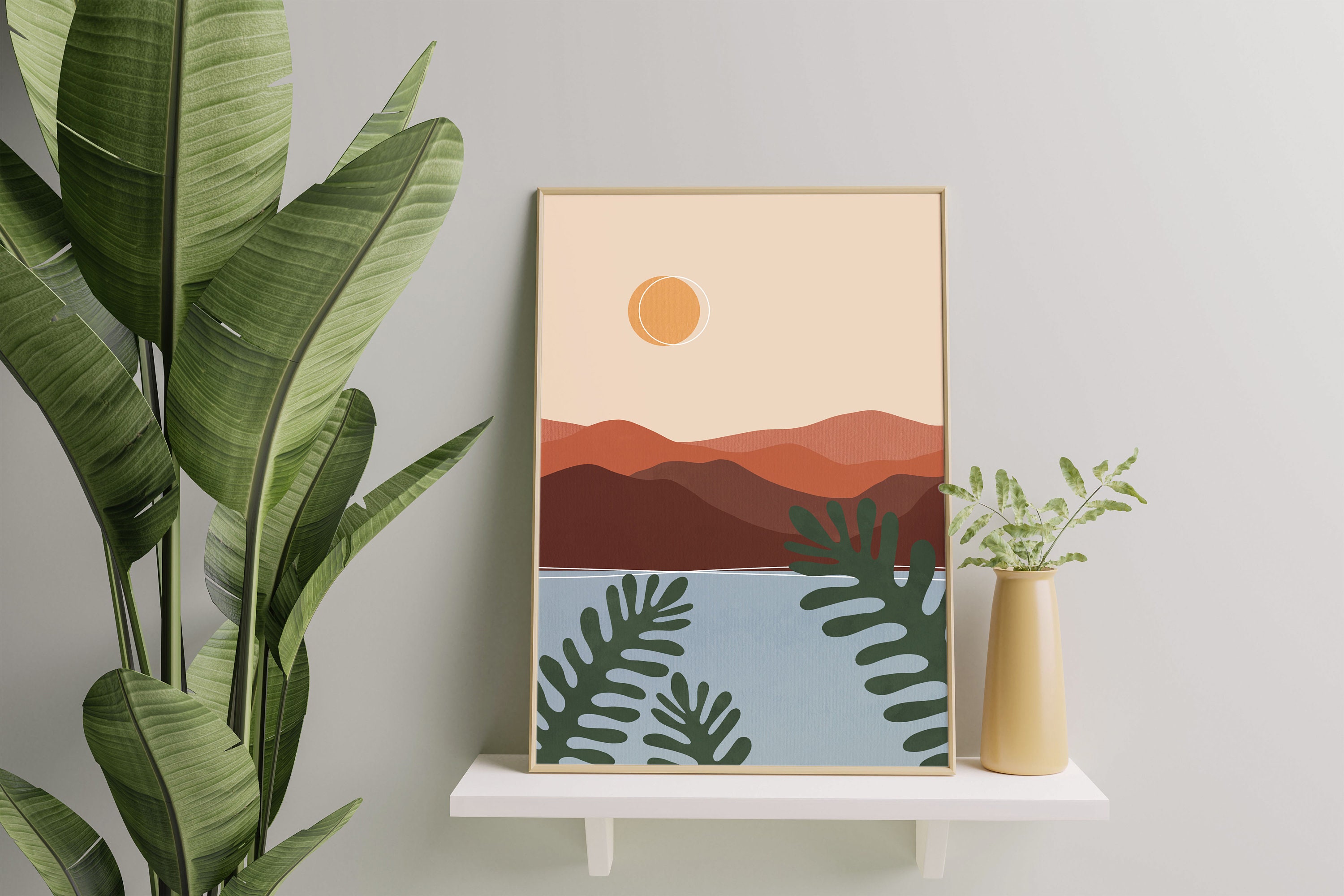 Landscape Printable, Beach Tropical Printable, Coastal Wall Art Bedroom ...