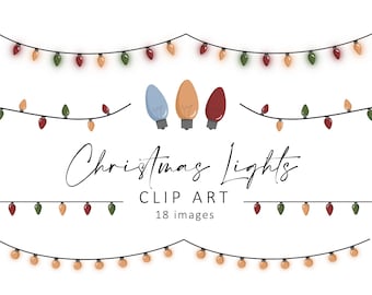 Christmas light clipart, Christmas lights SVG, Christmas lights png, Christmas lights vector, String lights, Christmas ornament svg