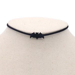 Halloween Bat Collars Choker, Black Choker Unique, Goth Choker Necklace, Handmade Jewelry Gift for Her