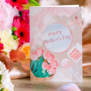 Carte Fête des Mères, Carte postale, Carte cadeau maman, Carte à offrir