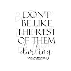 Don&#39;t Be Like The Rest of Them png, Inspirational saying png