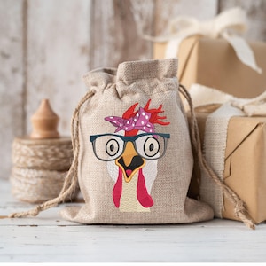 Bandana Chicken Embroidery Design 4 X 4