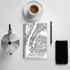 Stadtplan von New York - Spirale Notizbuch