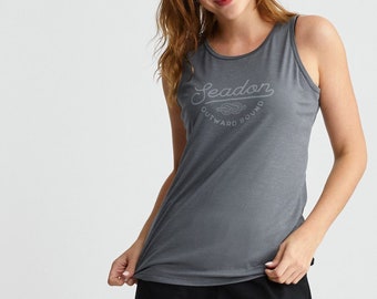 Women’s Outward Bound Tank Top, Seadon Cool Wick Sleeveless Shirt, Ladies Quick Dry Tank, Activewear, Lightweight Outerwear, Charcoal