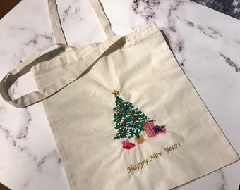 Christmas Tote Bag, Personalized Tote, Christmas Gift