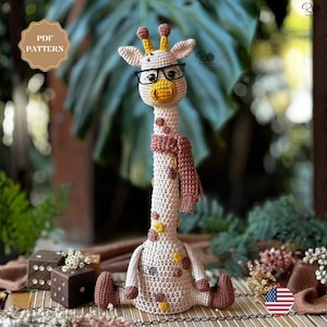 Dancing Giraffe Amigurumi Crochet Pattern – Fun Moving Plush Toy | PDF Digital Download