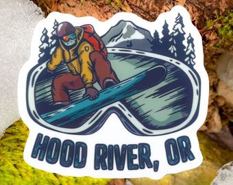 Hood River Snowboarding |  Waterproof Vinyl Die Cut Sticker