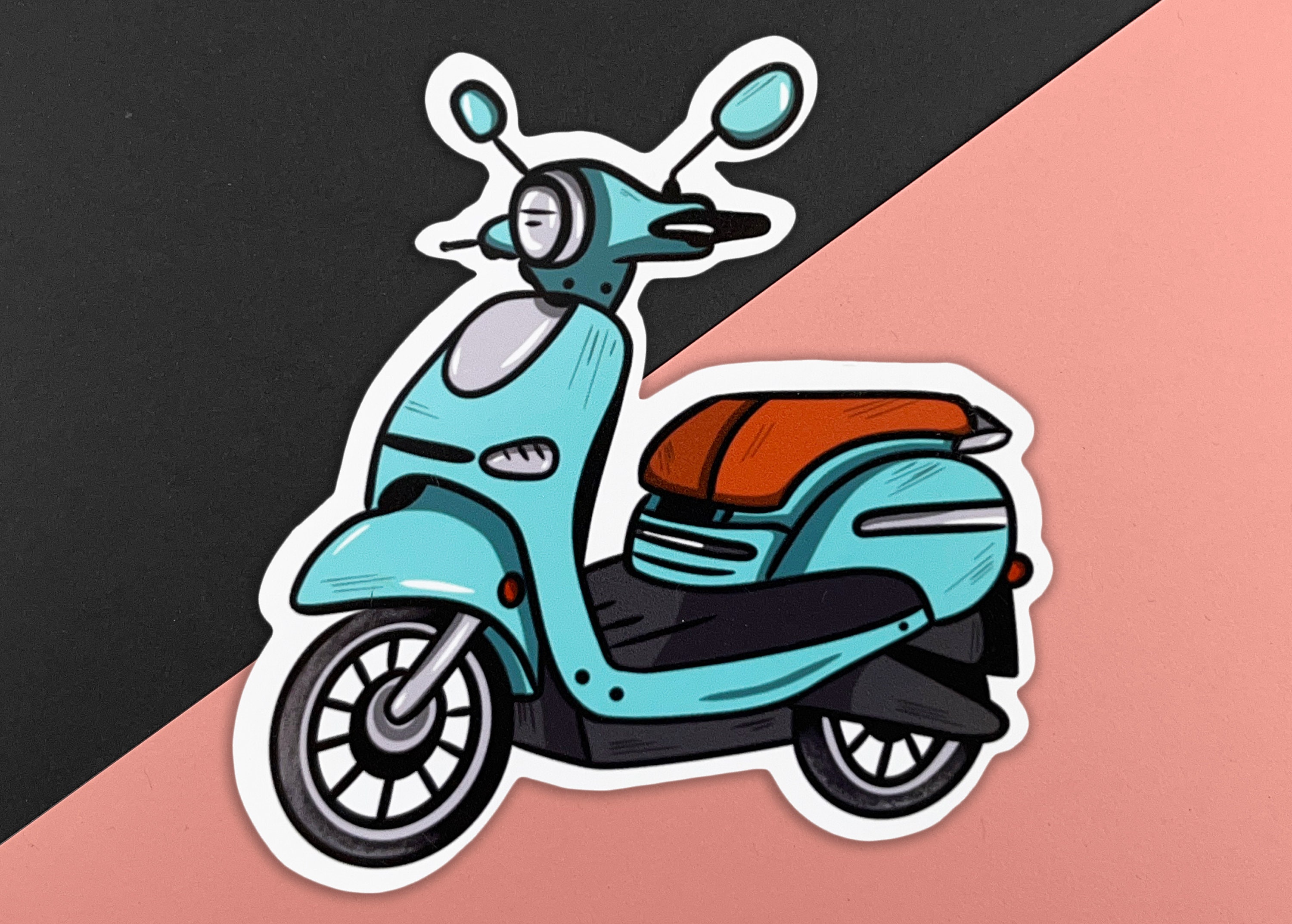 Moped Life Sticker for Sale by Nicmart