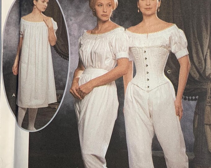 Pattern 9769 Simplicity 9769 Sewing Pattern: 19th Century Chemise, Corset Cover ...