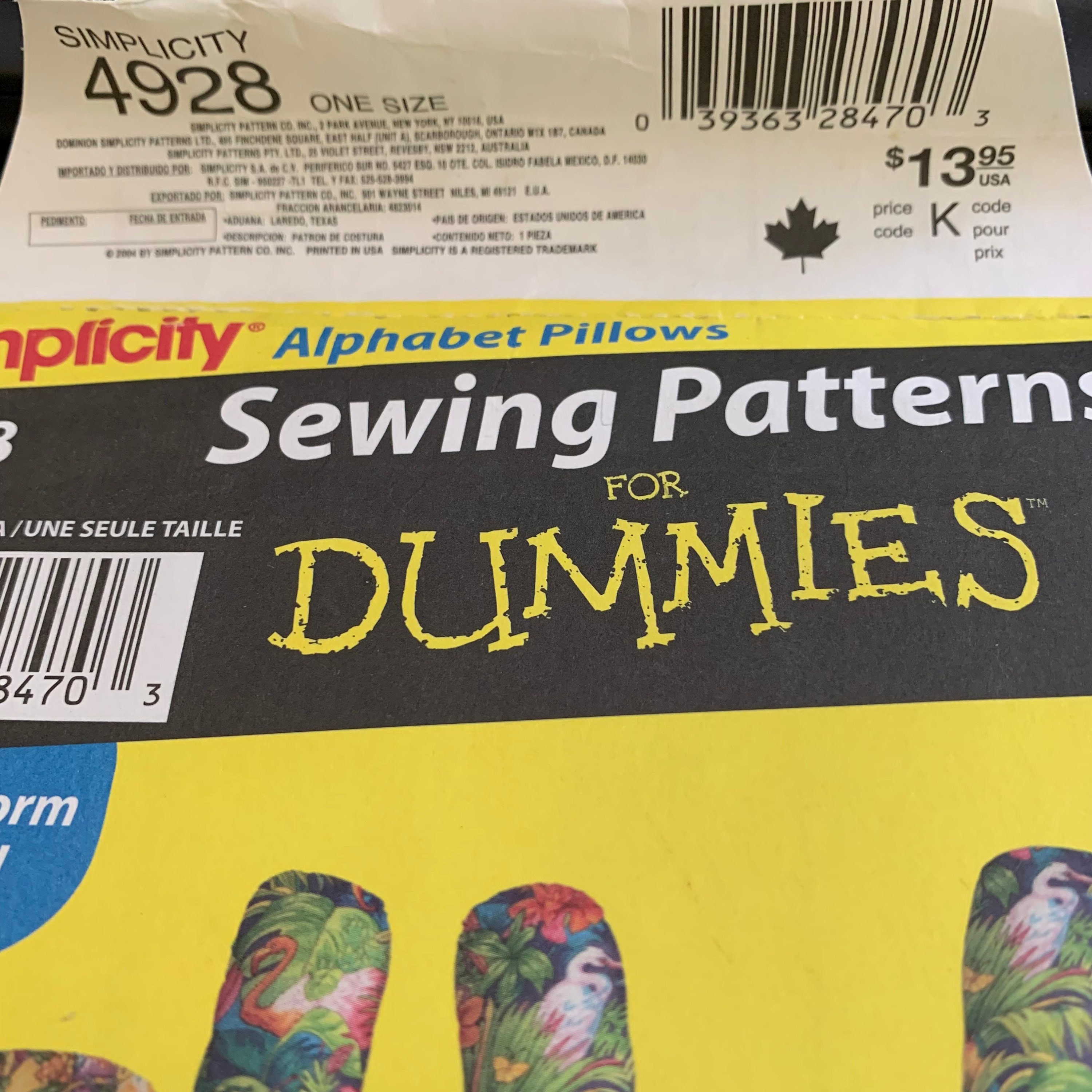 Alphabet Pillows Sewing Pattern Etsy Canada