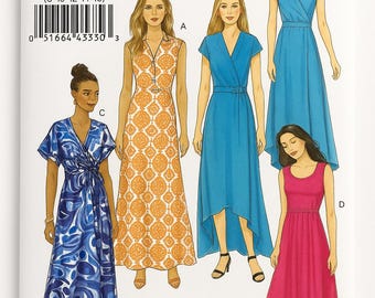 Butterick B6051 Maxi Dress Sewing Pattern - Sizes 8-16, Uncut
