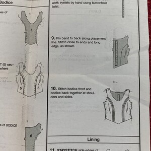 Butterick B4377 Uncut Sewing Pattern 2004 Back Corset Dress Historical ...