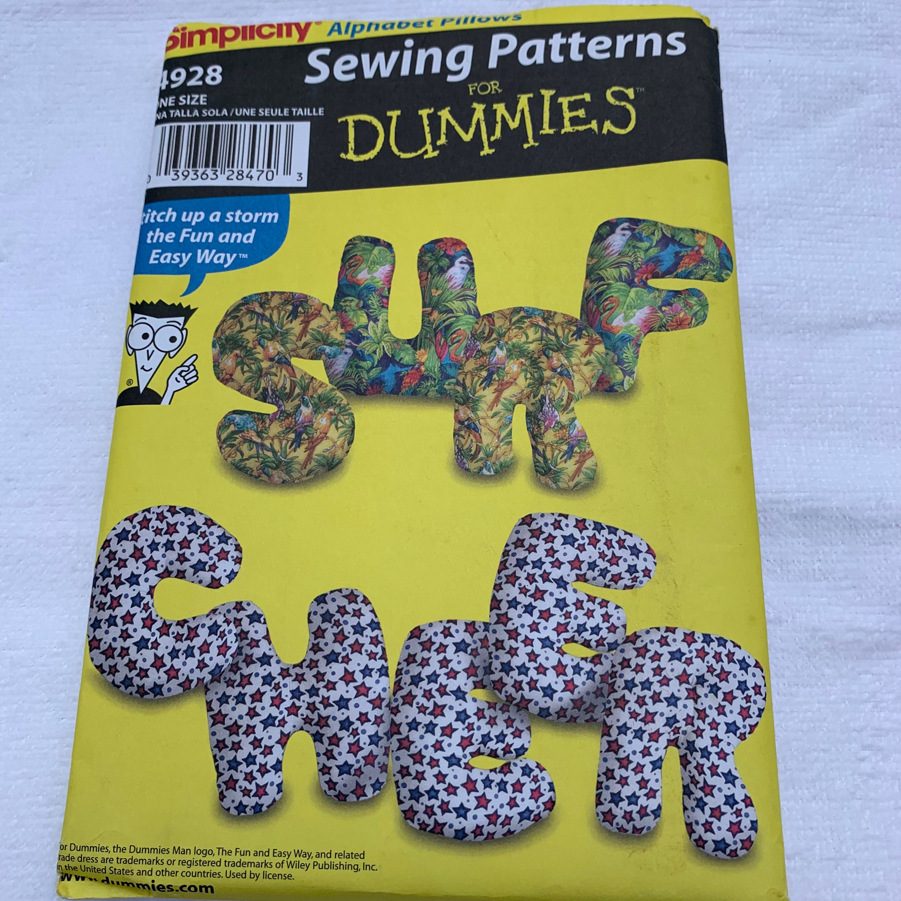 Alphabet Pillows Sewing Pattern Etsy Canada