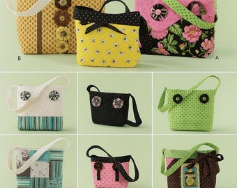 tote bags Handbags & Totes Quilted Patchwork Simplicity 2277 Sewing Pattern