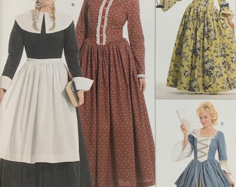 Pilgrim Sewing pattern Quaker Colonial Prairie settler Misses Costume size 6-12 Pilgrim Costume Early American Revolutionary Reenactment